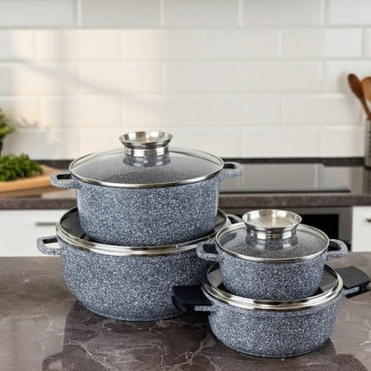 4Pc Granite Cookware Set