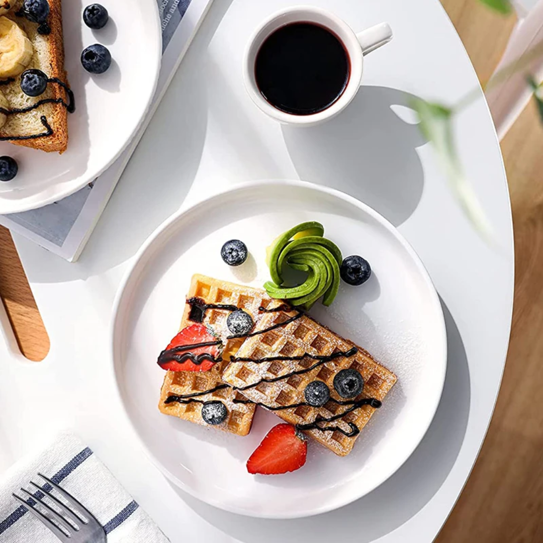 Plain White Ceramic Plates