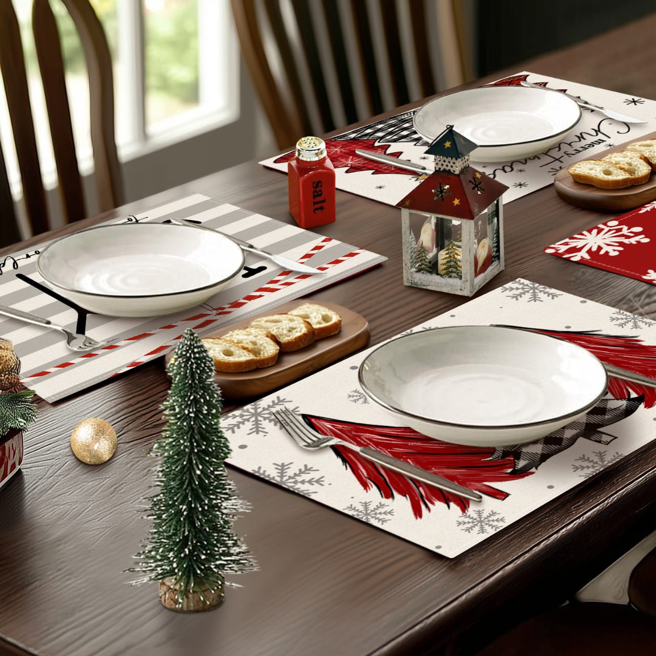 1Pc Christmas Dining Table Placemat