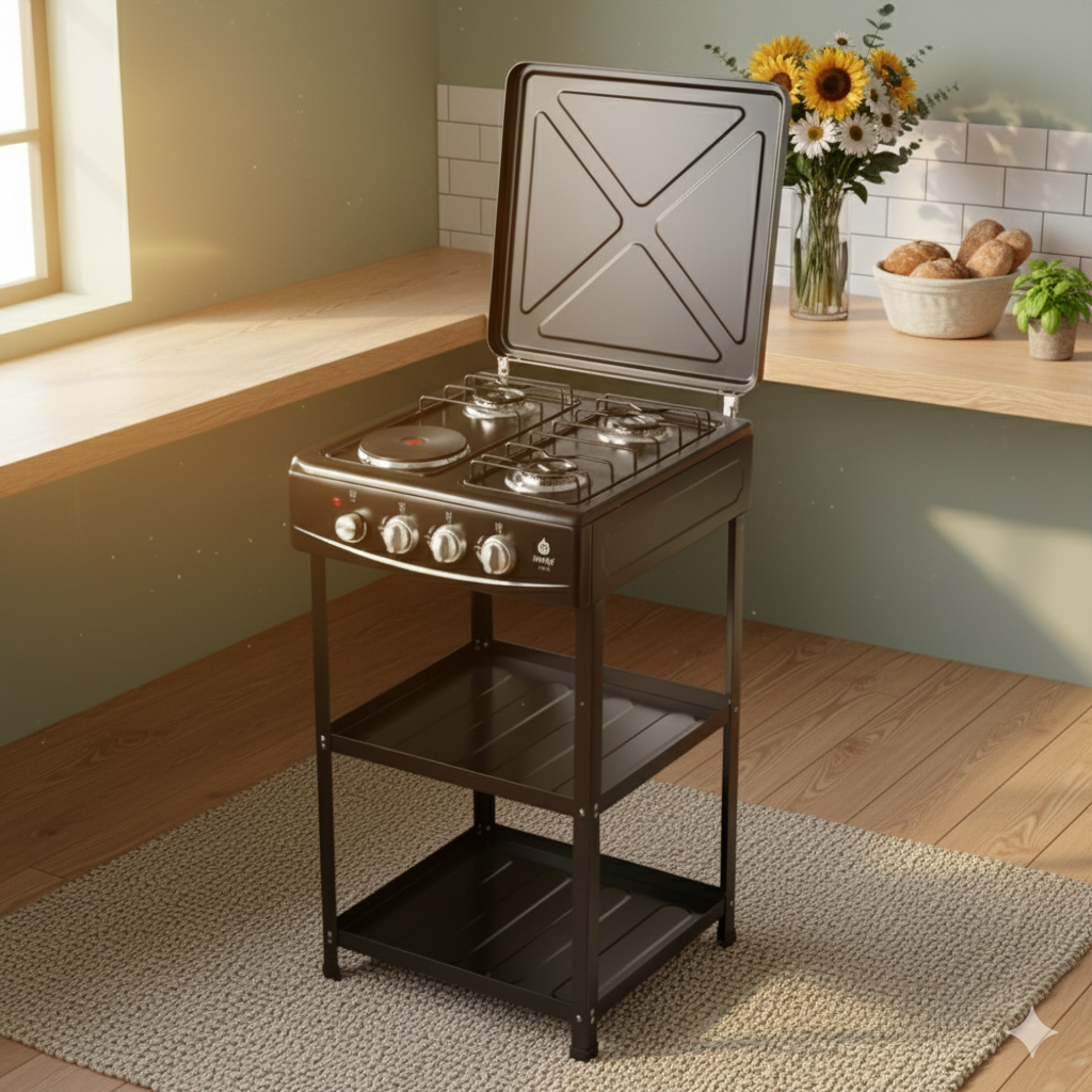 Standing Cooker with Shelves