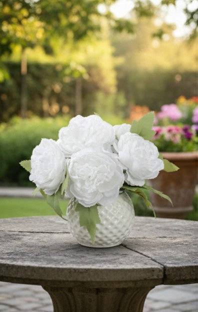 Mini Ceramic Vase with Artificial Flowers