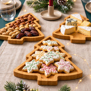 3Pc Wooden Christmas Trays and Christmas Bamboo Dessert Boards for serving desserts and snacks - available in Nairobi, Kenya