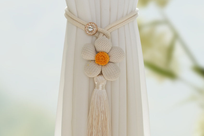 Creative Knitted Fruit Curtain Tiebacks Set of 2