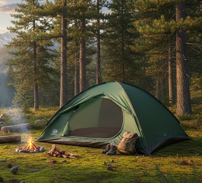Large 8–11 person waterproof camping tent with spacious interior and durable frame