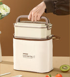 Double Layer Lunch Box With Insulated Lunch Bag
