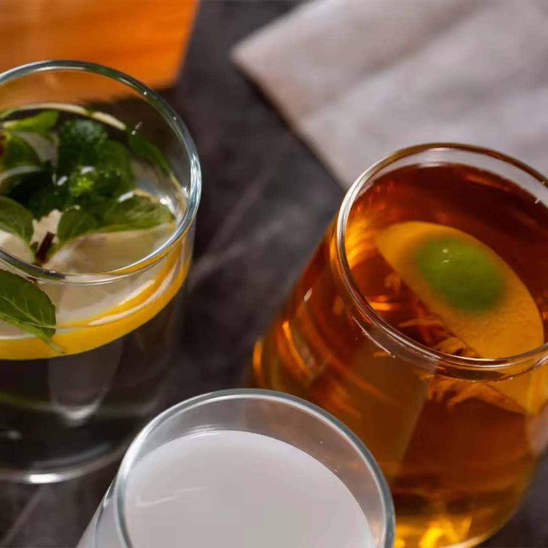 6pcs Concave Drinking Glass Set