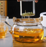 1.4L High Borosilicate Glass Teapot