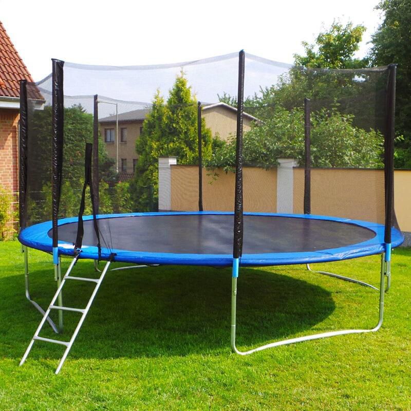Trampoline With Safety Enclosure Net