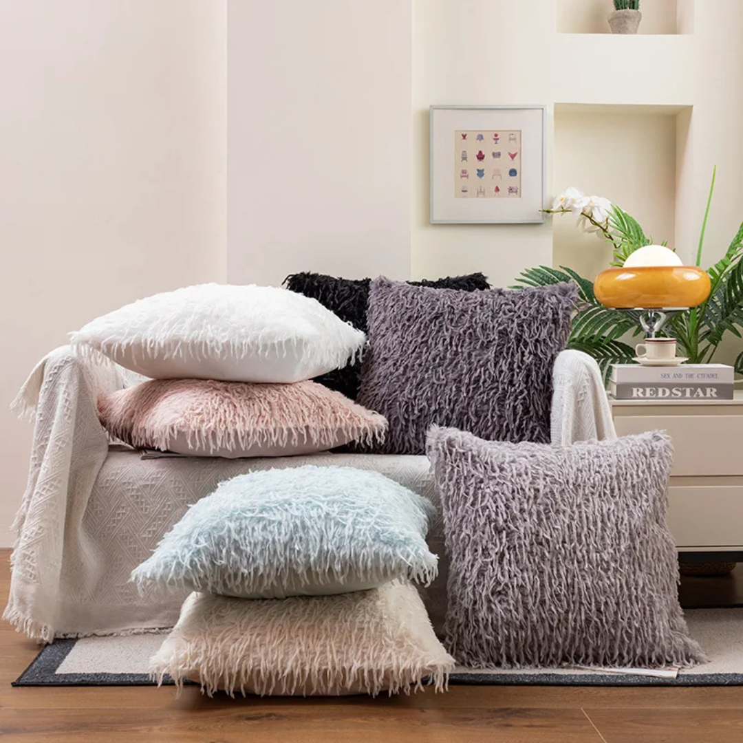 Soft Fur Plush Cushion Covers