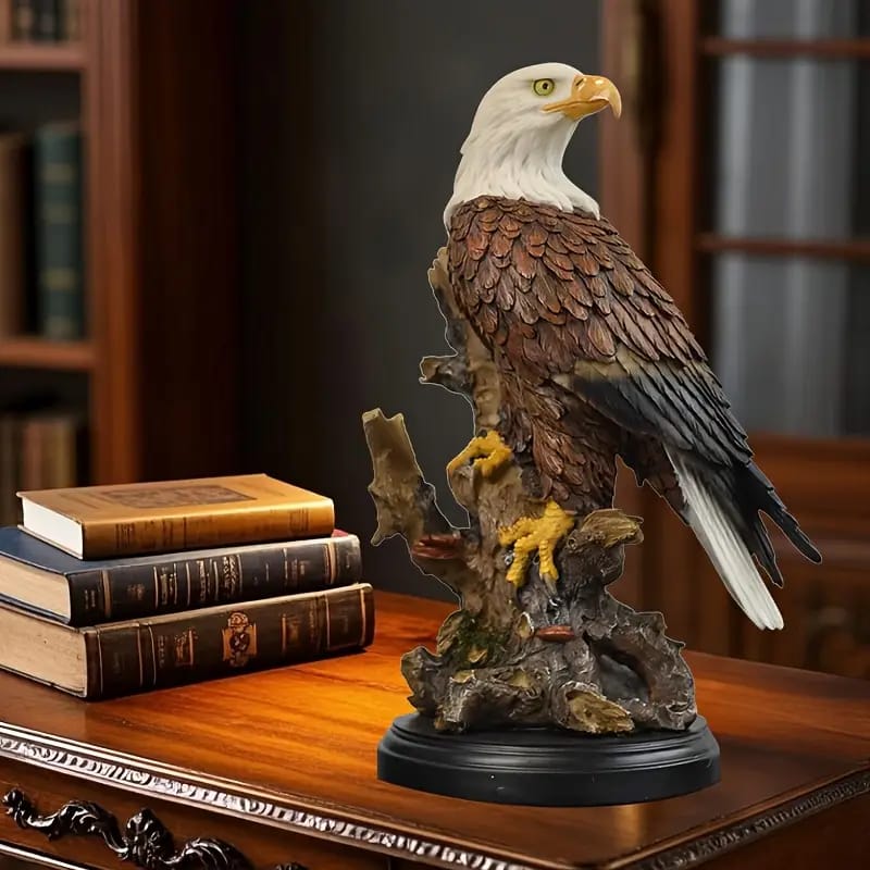 Decorative bald American falcon eagle wall art for home or office décor
