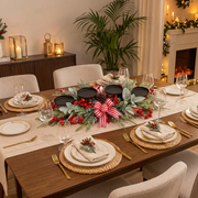 55 × 25cm Christmas Centrepiece with 4 Candle Holders for Dining Tables, TV Stands and Console Tables available in Nairobi, Kenya