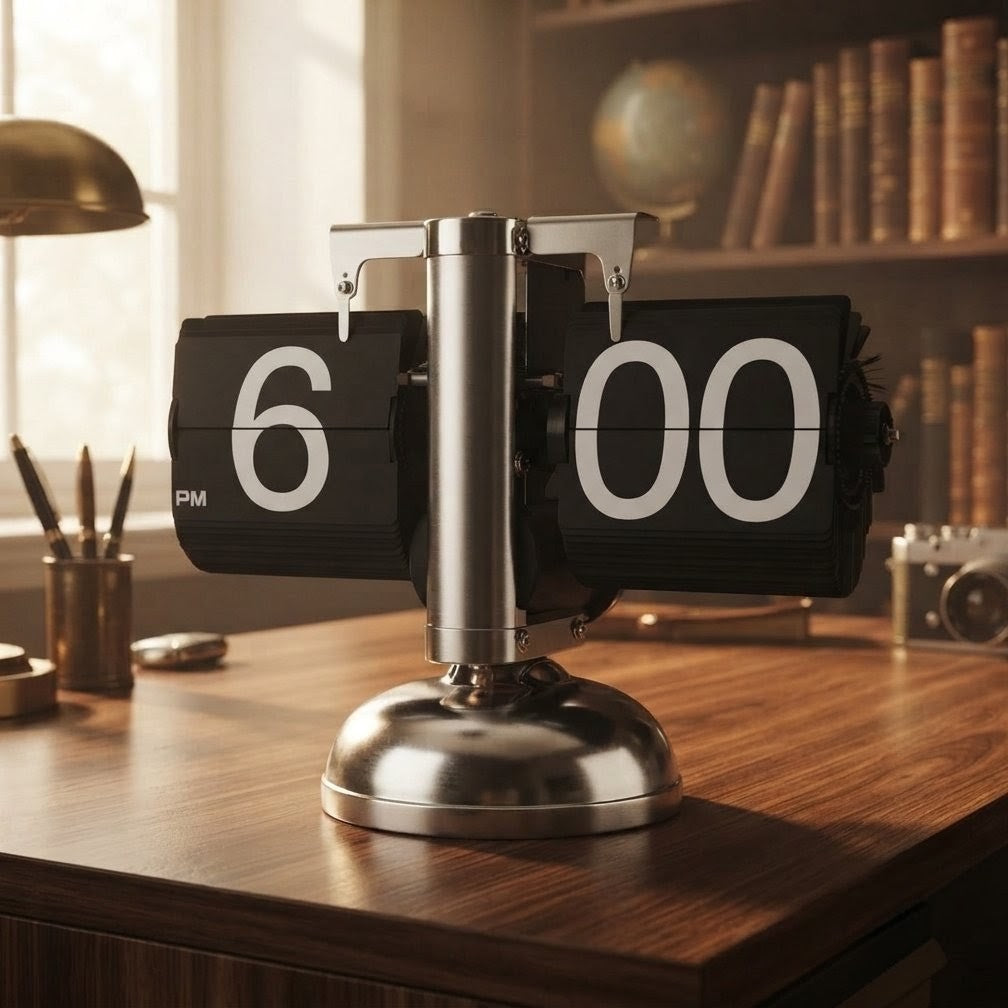 Retro Digital Flip Down Desk Clock