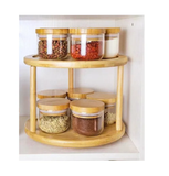 Bamboo Rotating Spice Rack