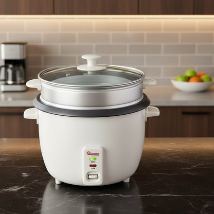 Ramtons Rice Cooker + Steamer 2.8 Litres White – RM/290