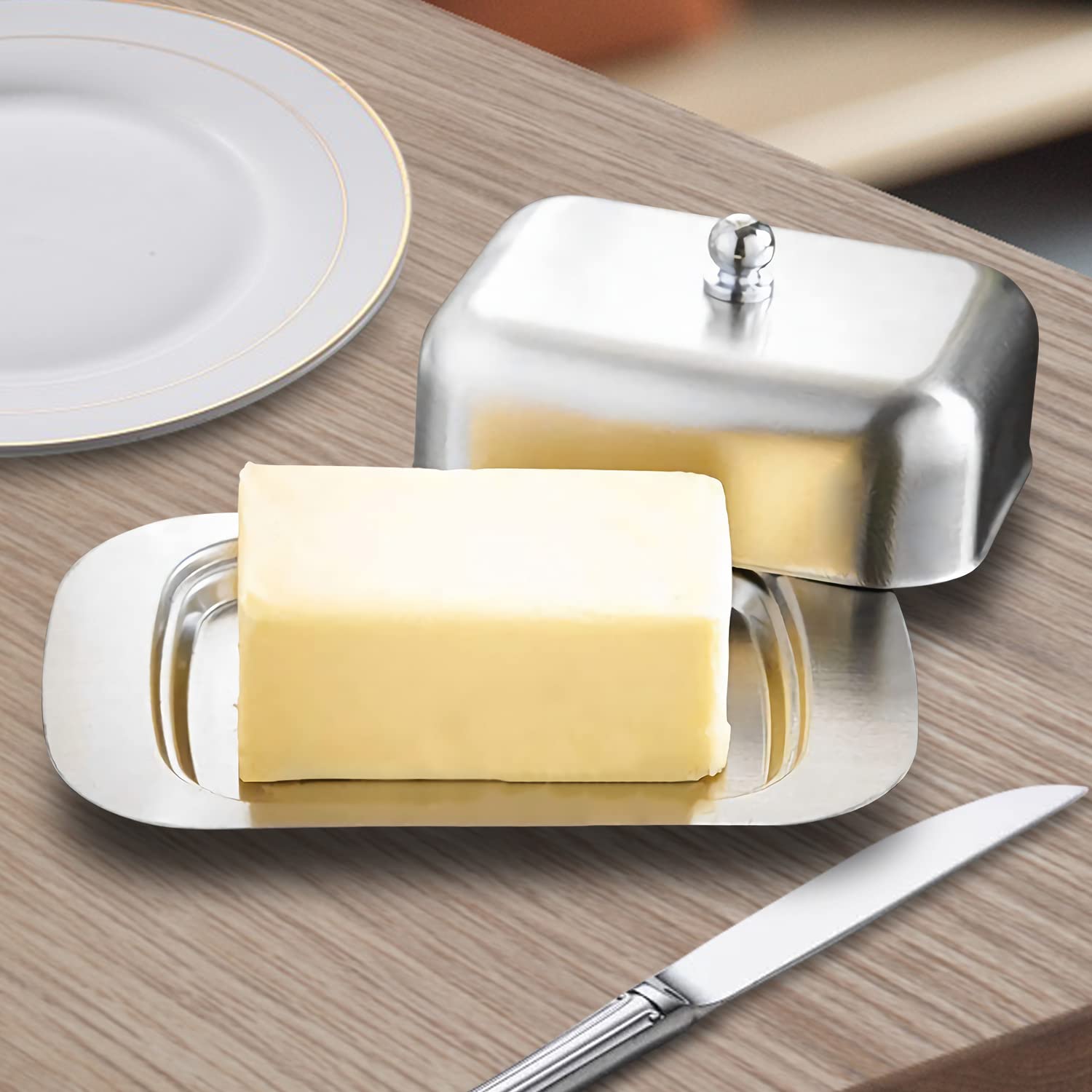 Metal Butter Dish