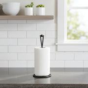 Vertical iron paper towel holder in Nordic style for kitchen or countertop use