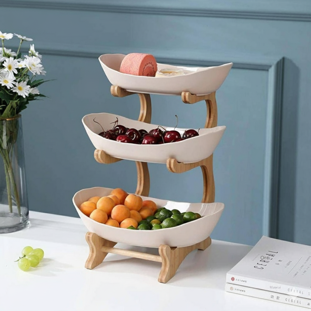 Three-Tier Fruit Stand
