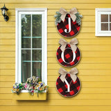 Joy Sign Buffalo Plaid Christmas Wreath