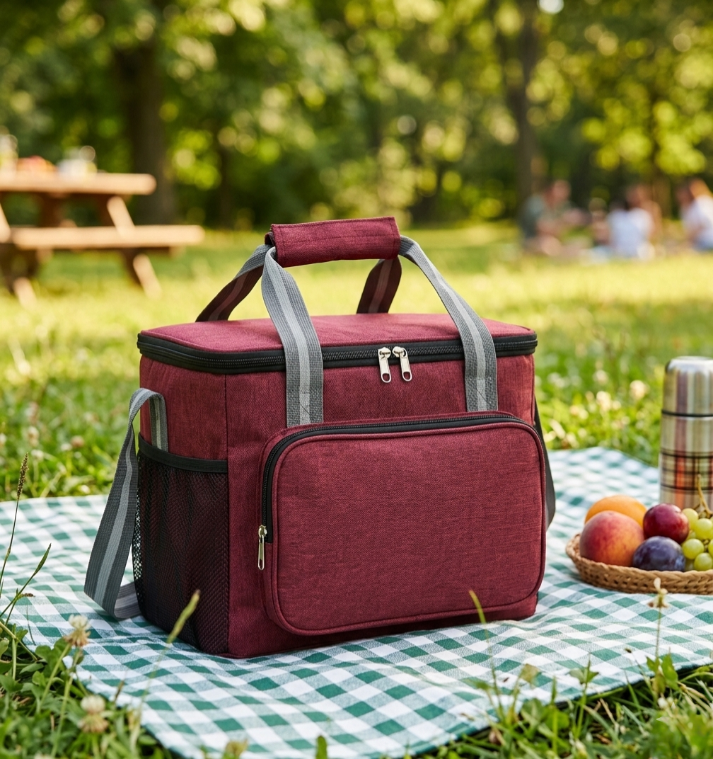 15L Insulated lunch bag waterproof cooler tote in multiple colors for food storage and travel use