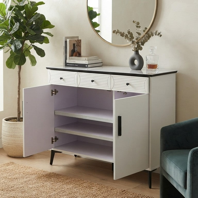 1.2m Console Table Storage Cabinet