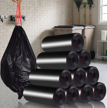 100 Piece Drawstring Trash Bags