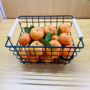 Metal Wire Storage Basket with Handle