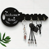 Wall-Mounted Wooden Key Organizer