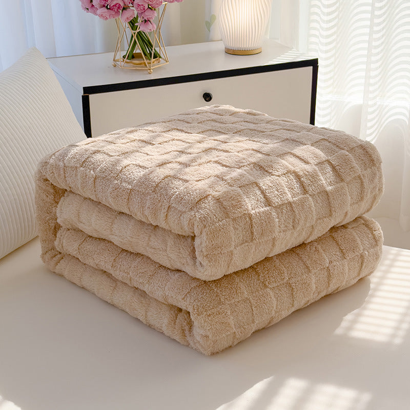Textured Fleece Blanket 180 × 220 cm