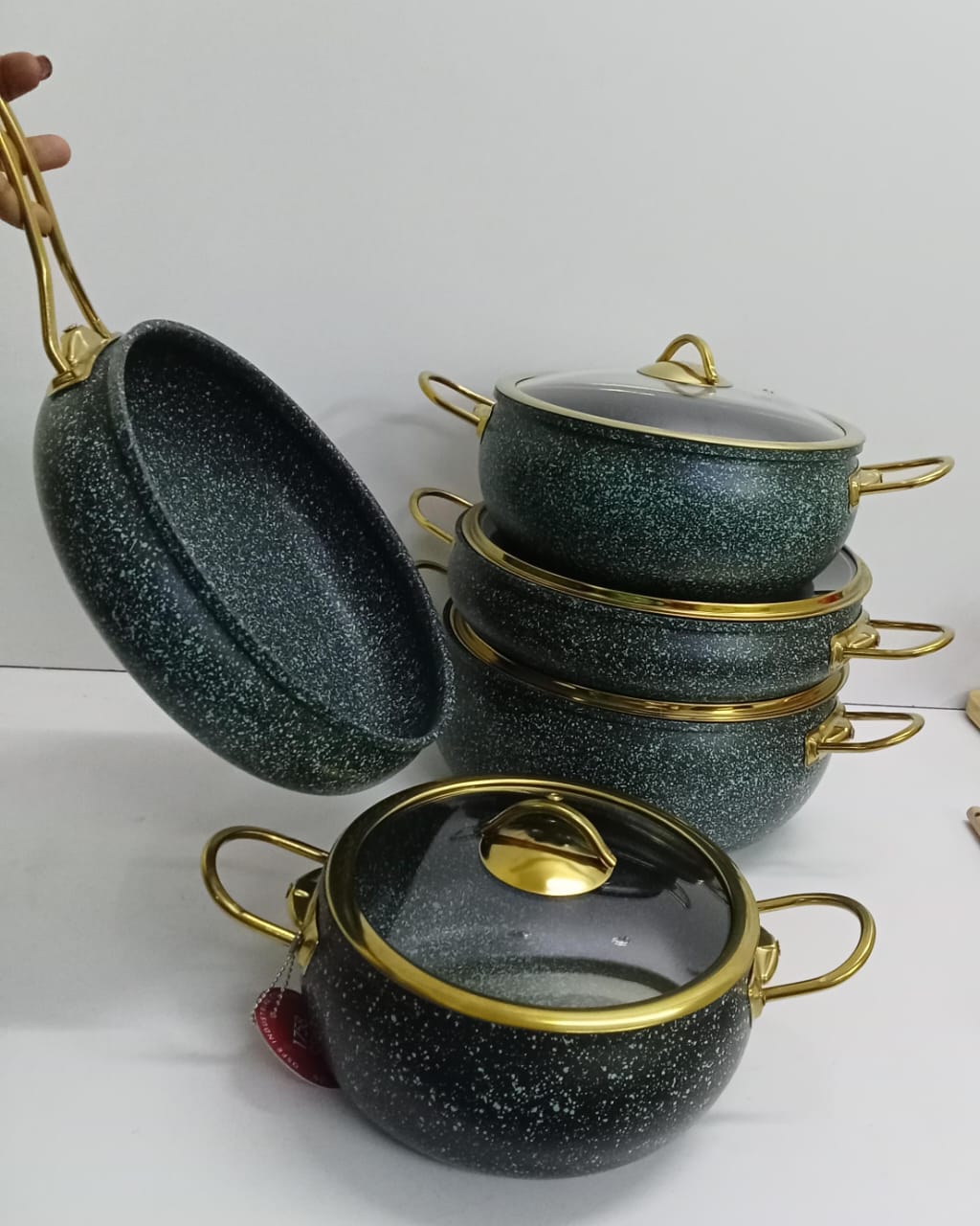 9PCS GRANITE COATING KITCHEN COOKWARE SET