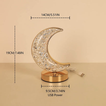 Star moon table lamp