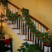 2.7m Christmas Garland with Pine Cones, Red Berries and LED Lights for Mantels, Fireplaces and Stair Decorations available in Nairobi, Kenya