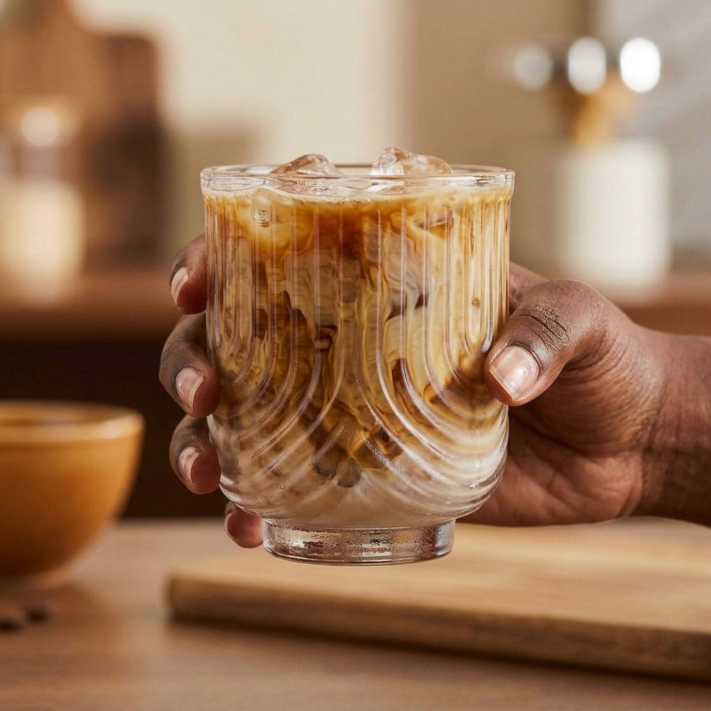 350ml Borosilicate Wave Glass for Serving Water, Juice and Other Beverages 