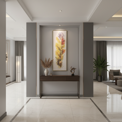 Yellow Feather Style Oil Painting 80x120cm