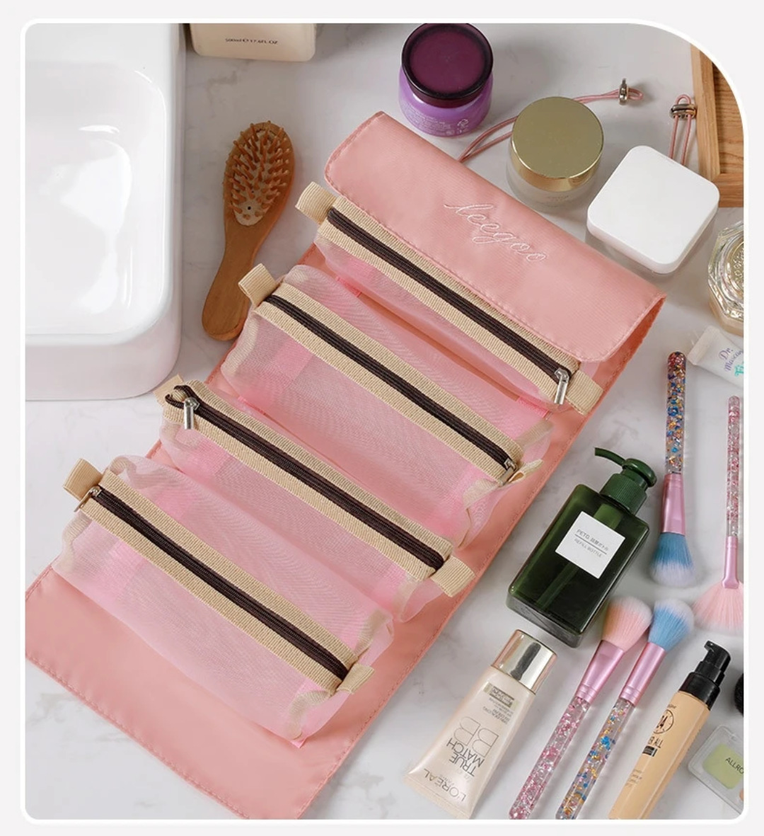 Foldable Cosmetic Organizer