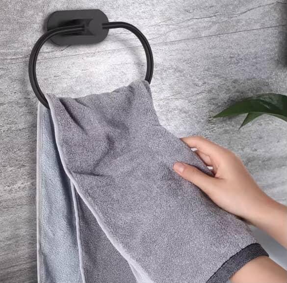 2Pcs Adhesive Towel Ring Holder