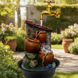 Tabletop Water Fountain with LED Light