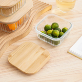 3PcsRibbed Glass Food Storage Containers