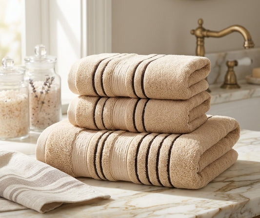 3 in 1 Towel Cotton Yarn Soft Absorbent Bath Towels