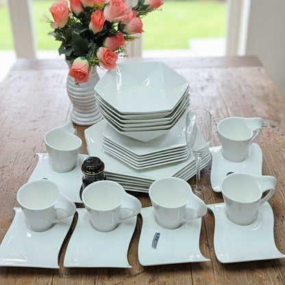30-Piece Hexagonal Dinner Set