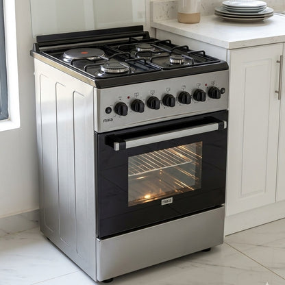 Mika Standing Cooker 3 Gas + 1 Electric with Oven and Rotisserie MST58U31E4DG