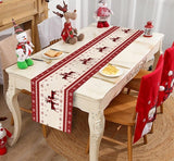 Christmas Santa Snowflake Table Runner