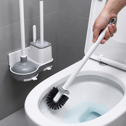 3 In 1 Toilet Brush & Plunger Set
