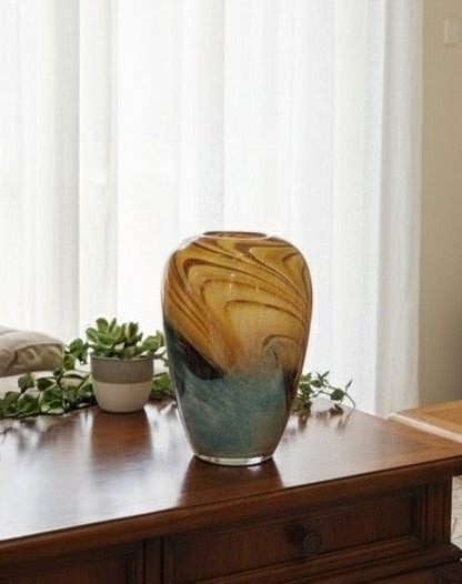 Handcrafted Decorative Glass Vase