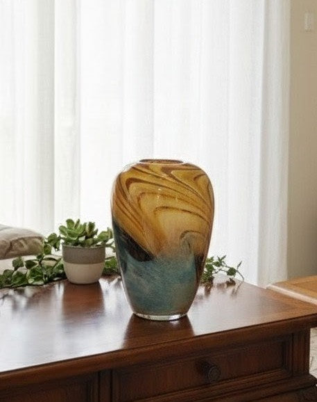 Handcrafted Decorative Glass Vase
