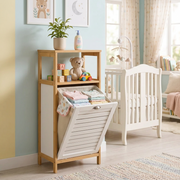 98 × 34 × 38cm Bamboo Multifunctional Laundry and Storage Cabinet with Removable Laundry Basket available in Nairobi, Kenya