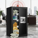 Electronic Storage Box with Combination Lock and Spare Keys