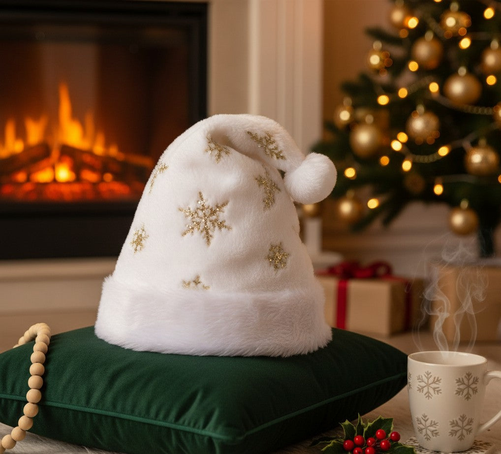 White Christmas Hats
