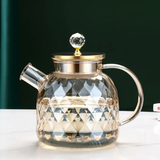 Diamond Texture Glass Kettle 1300ml