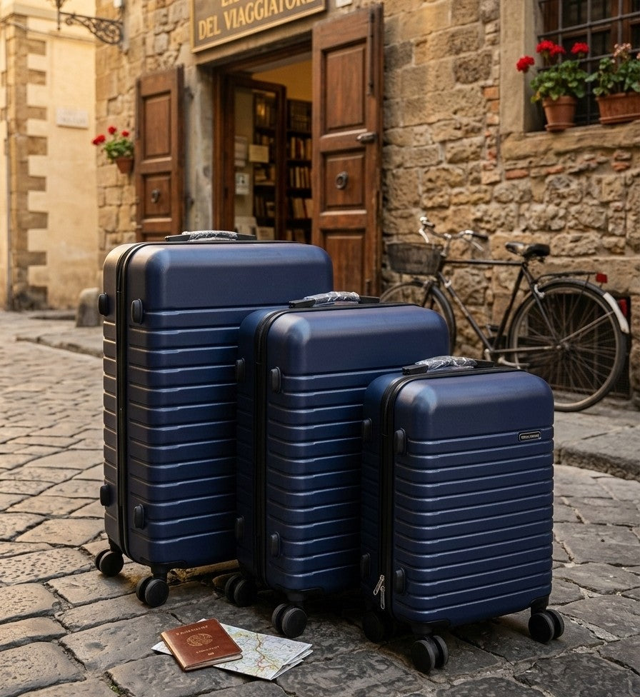 3in1 Fibre Suitcase Set