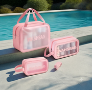 3 Piece Wash Bag and Cosmetic Set